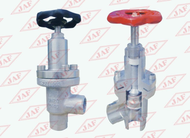 對焊直角截止閥J64F（B）-25(40）、對焊直角節(jié)流閥L61F(B)-25(40）